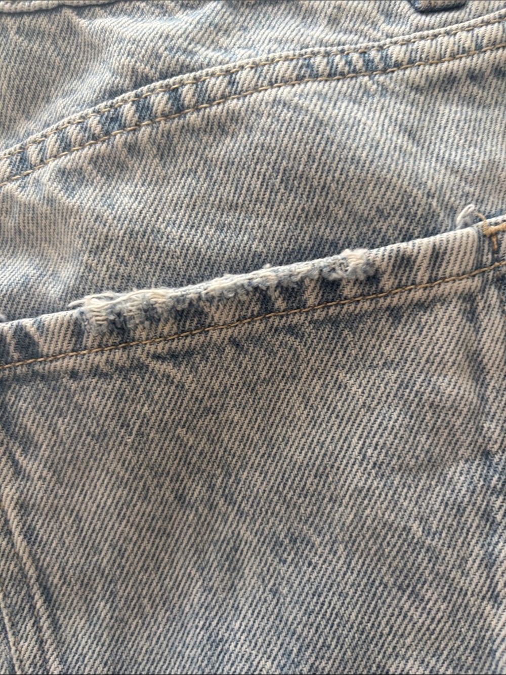 Garage Light Blue Straight Leg Ripped Jeans - Picture 10 of 16